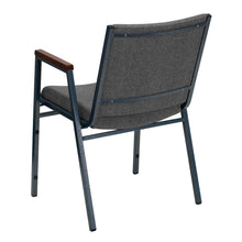 Load image into Gallery viewer, Heavy Duty Gray Fabric Stack Chair with Arms