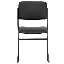 Load image into Gallery viewer, 500 lb. Capacity High Density Black Vinyl Stacking Chair with Sled Base