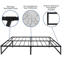 Load image into Gallery viewer, 14 in Metal Platform Bed Frame in a Box (No Box Spring Required) - Queen