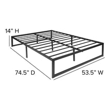 Load image into Gallery viewer, 14 in Metal Platform Bed Frame with 12 in Memory Foam Mattress - Full