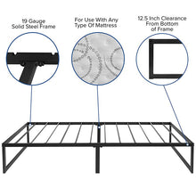 Load image into Gallery viewer, 14 in Metal Platform Bed Frame with 12 in Mattress - Twin