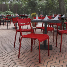 Load image into Gallery viewer, Modern Commercial Grade Indoor/Outdoor Armless Steel Stack Chair