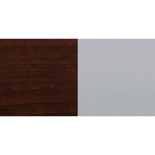 Load image into Gallery viewer, Silver Slat Back Metal Restaurant Barstool - Walnut Wood Seat