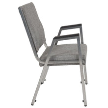 Load image into Gallery viewer, 1000 lb. Rated Gray Antimicrobial Fabric Bariatric Medical Reception Arm Chair