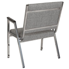 Load image into Gallery viewer, 1000 lb. Rated Gray Antimicrobial Fabric Bariatric Medical Reception Arm Chair