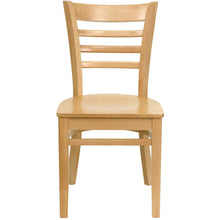 Load image into Gallery viewer, Ladder Back Natural Wood Restaurant Chair