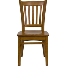 Load image into Gallery viewer, Vertical Slat Back Cherry Wood Restaurant Chair
