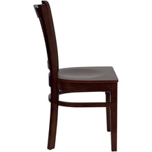 Load image into Gallery viewer, Vertical Slat Back Mahogany Wood Restaurant Chair