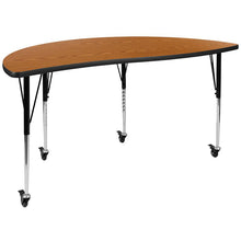 Load image into Gallery viewer, 3 Piece Mobile 86" Wave Grey Thermal Activity Table Set - Height Short Legs
