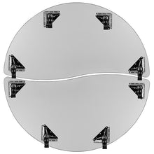 Load image into Gallery viewer, 2 Piece Mobile Emmy 60" Circle Wave Grey Thermal Kids Activity Table Set