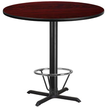 Load image into Gallery viewer, 42'' Round Mahogany Table Top with 33'' x 33'' Bar Height