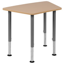Load image into Gallery viewer, Hex Natural Collaborative Student Desk (from 22.3" to 34") - Home and Classroom