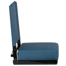 Load image into Gallery viewer, Lightweight Stadium Chair with Handle, Ultra-Padded Seat, Teal
