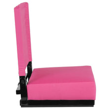 Load image into Gallery viewer, Lightweight Stadium Chair with Handle, Ultra-Padded Seat, Pink