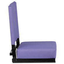 Load image into Gallery viewer, Lightweight Stadium Chair with Handle, Ultra-Padded Seat, Purple