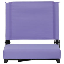 Load image into Gallery viewer, Lightweight Stadium Chair with Handle, Ultra-Padded Seat, Purple