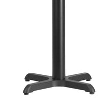 Load image into Gallery viewer, 22'' x 22'' Restaurant Table X-Base with 3'' Dia. Table Height Column