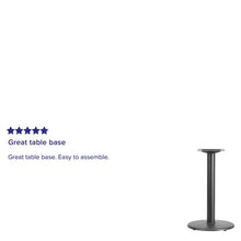 Load image into Gallery viewer, 18'' Round Restaurant Table Base with 3'' Dia. Table Height Column