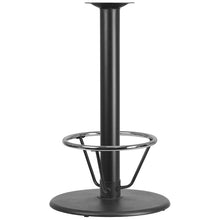 Load image into Gallery viewer, 24'' Round Restaurant Table Base with 4'' Dia. Bar Height Column and Foot Ring