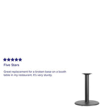 Load image into Gallery viewer, 24'' Round Restaurant Table Base with 4'' Dia. Table Height Column