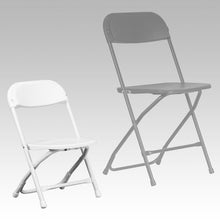 Load image into Gallery viewer, Kids White Plastic Folding Chair
