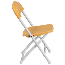 Load image into Gallery viewer, Kids Yellow Plastic Folding Chair