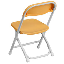 Load image into Gallery viewer, Kids Yellow Plastic Folding Chair
