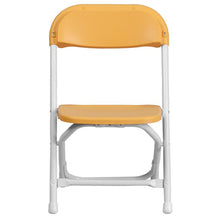 Load image into Gallery viewer, Kids Yellow Plastic Folding Chair