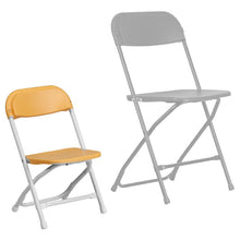 Load image into Gallery viewer, Kids Yellow Plastic Folding Chair
