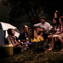 Load image into Gallery viewer, 22" Round Wood Burning Firepit with Mesh Spark Screen and Poker