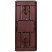 Load image into Gallery viewer, 6-Foot Mahogany Melamine Laminate Folding Banquet Table