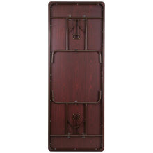 Load image into Gallery viewer, 8-Foot Mahogany Melamine Laminate Folding Banquet Table