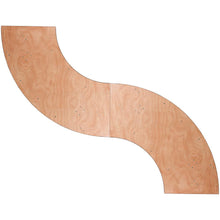 Load image into Gallery viewer, 7.25 ft. x 2.5 ft. Serpentine Wood Folding Banquet Table