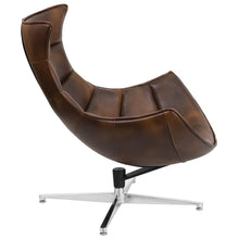 Load image into Gallery viewer, Bomber Jacket LeatherSoft Swivel Cocoon Chair