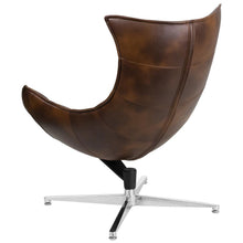 Load image into Gallery viewer, Bomber Jacket LeatherSoft Swivel Cocoon Chair