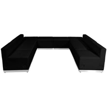 Load image into Gallery viewer, Alon Black LeatherSoft Reception Configuration, 8 Pieces