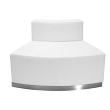 Load image into Gallery viewer, Alon Melrose White LeatherSoft Convex Chair with Brushed Stainless Steel Base