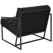 Load image into Gallery viewer, Madison Black LeatherSoft Tufted Lounge Chair