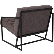 Load image into Gallery viewer, Madison Retro Gray LeatherSoft Tufted Lounge Chair