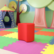 Load image into Gallery viewer, Soft Seating Moon for Classrooms and Common Spaces - 18" Seat Height (Red)