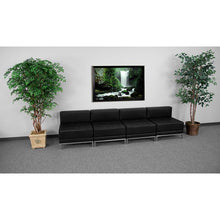 Load image into Gallery viewer, Imagination Black LeatherSoft Lounge Set, 4 Pieces