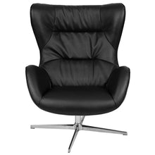 Load image into Gallery viewer, Gray LeatherSoft Swivel Wing Chair
