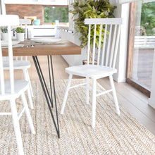 Load image into Gallery viewer, Farmhouse 2-Tier Console Table - Brushed White Finish Engineered Wood Frame