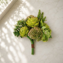 Load image into Gallery viewer, Mixed Hydrangea & Artichoke Floral Bundle