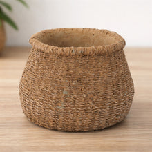Load image into Gallery viewer, Braided Weave Cement Vase 6"D