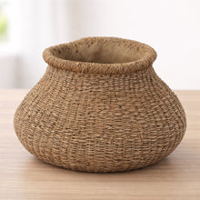 Load image into Gallery viewer, Braided Weave Cement Vase 10"D