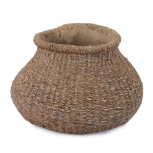 Load image into Gallery viewer, Braided Weave Cement Vase 10"D