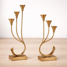 Load image into Gallery viewer, Triple Taper Candle Holder (Set of 2)