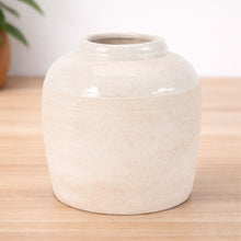 Load image into Gallery viewer, Two-Tone Stoneware Vase 6"H