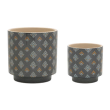Load image into Gallery viewer, Mini Floral Pattern Planter (Set of 2)